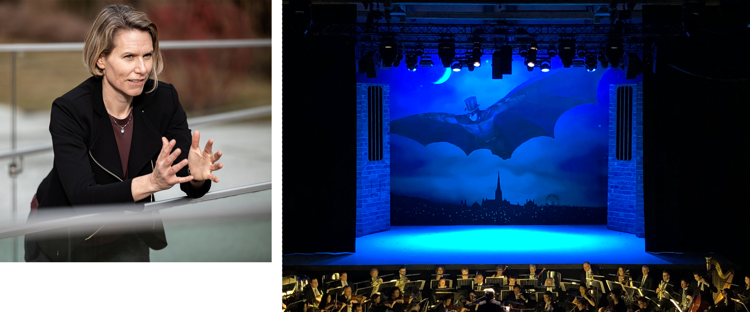 Zur Person | Ab ins Rampenlicht | Sigrid Tschiedl auf einem Klavier & Bregenzer Festspiele